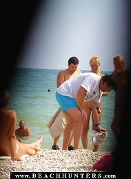 Two Killer Blondes And A Guy Shot On A Nude Beach^beach Hunters Voyeur XXX Free Pics Picture Pictures Photo Photos Shot Shots